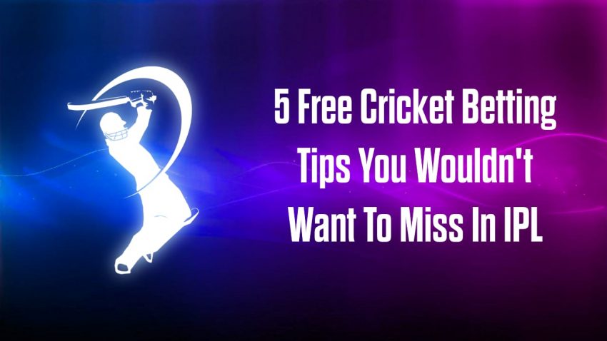 5 Free Cricket Betting Tips You Wouldn't Want To Miss In IPL